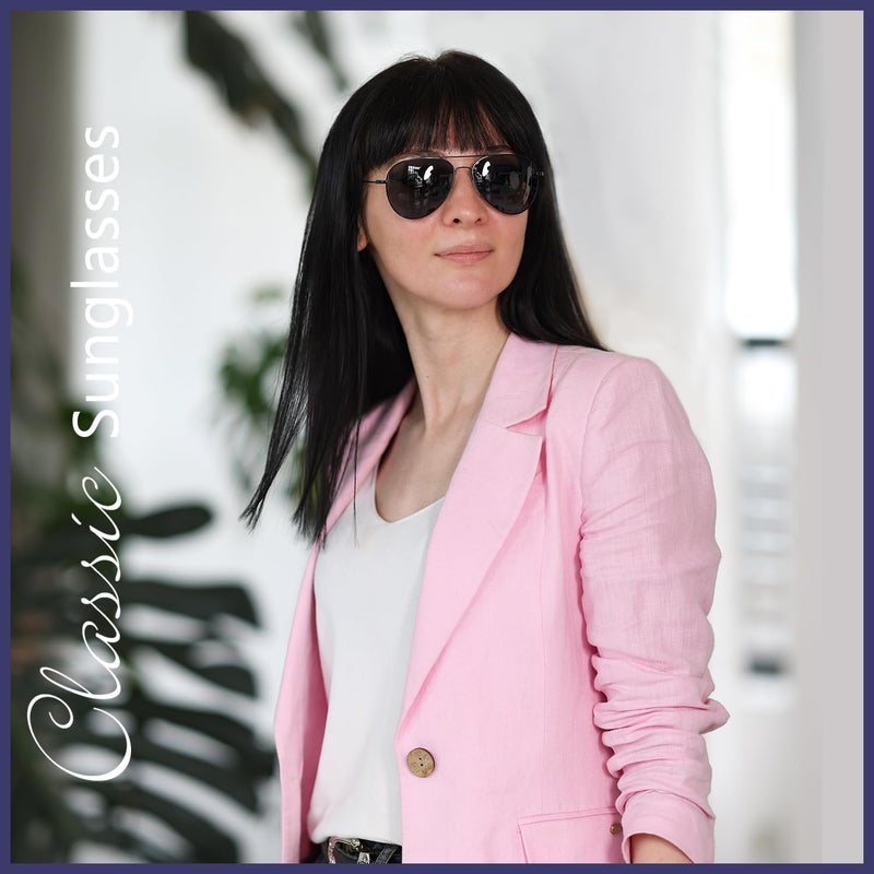 WOWSUN Classic Polarized Aviator Sunglasses for Women Men - Image 2